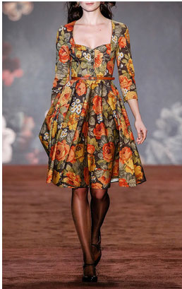 Lena Hoschek dresses - Teatime Autumn Rose Dress